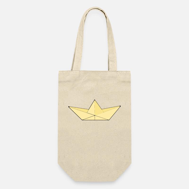 Papier beige/jaune - Sac à bouteille - nature