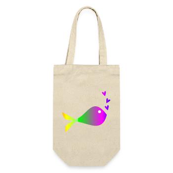 SARDINE. FISH. APRIL FOOL. EASTER. SEA - Gift Bag for Bottles - nature - Front