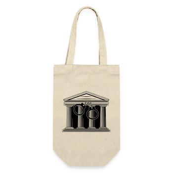 Court handcuffs - Gift Bag for Bottles - nature - Front