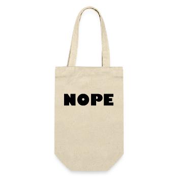 NOPE - Gift Bag for Bottles - nature - Front