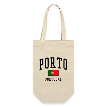 Porto Portugal Flag – City Design - Gift Bag for Bottles - nature - Front