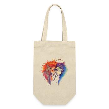 Pride Love Women Kiss - Gift Bag for Bottles - nature - Front