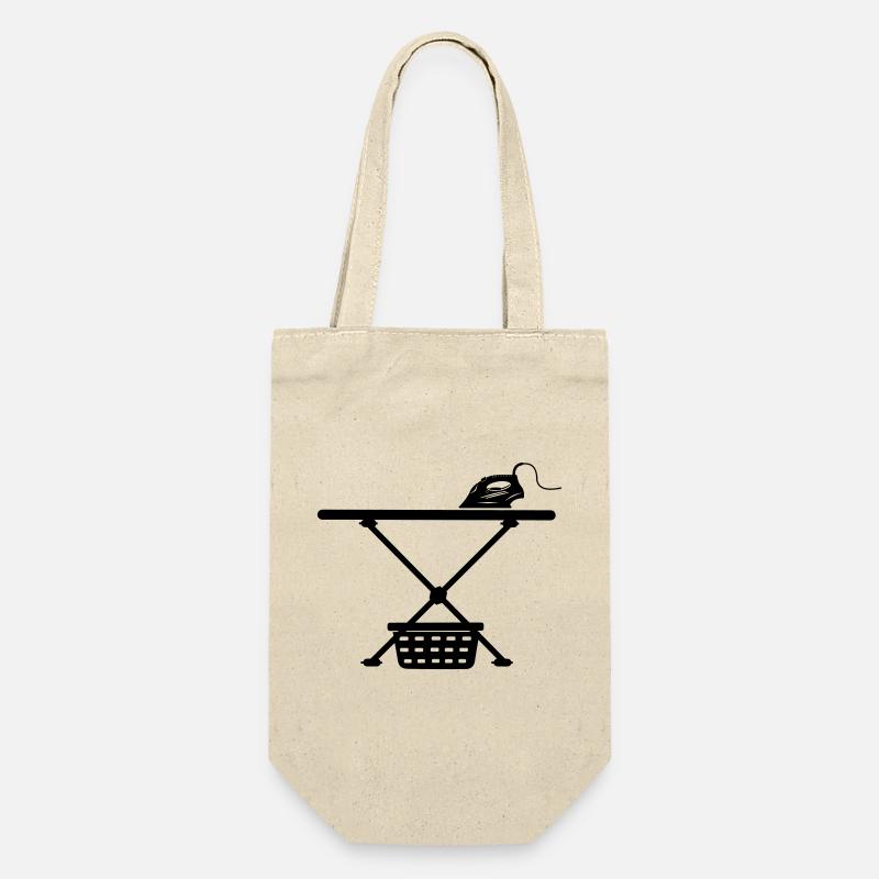 Srichplak en fer et panier à linge - Sac à bouteille - nature