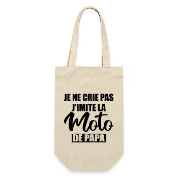 Je Ne Crie Pas J'imite La Moto De Papa Body Bébé - Sac à bouteille - nature - Devant
