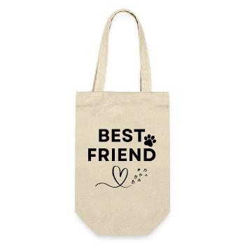 Best friend - Gift Bag for Bottles - nature - Front
