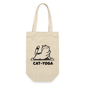 Cat Yoga - Humour Félin pour les Amateurs de Yoga - Sac à bouteille - nature - Devant
