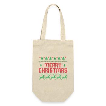 Joyeux Noël - Sac à bouteille - nature - Devant