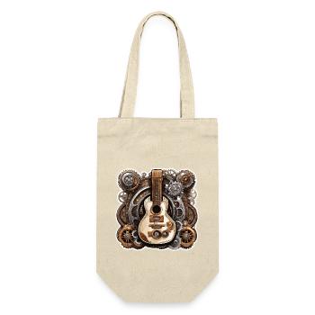 Rock n roll / Guitare / Musique / Instrument - Sac à bouteille - nature - Devant