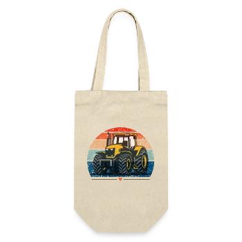 Tracteur vintage - Sac à bouteille - nature - Devant