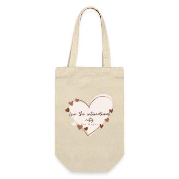 I Love with Heart The Hague - Gift Bag for Bottles - nature - Front