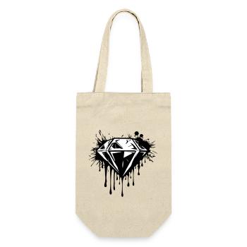 Pierre précieuse de diamant - Sac à bouteille - nature - Devant
