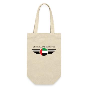 Vereinigte Arabische Emirate Stil Design T-Shirt - Geschenkbeutel für Flaschen - Natur - Vorne