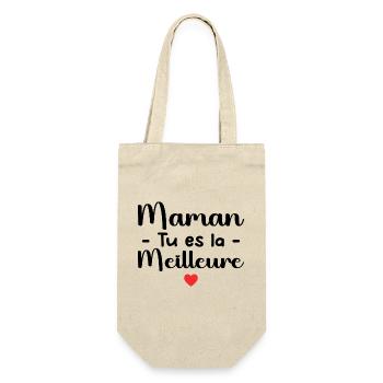 Mom, you're the best - Gift Bag for Bottles - nature - Front