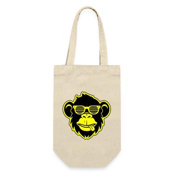 Tête de singe lunettes de soleil Party - Sac à bouteille - nature - Devant