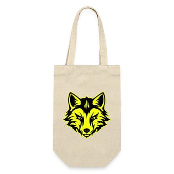 Fuchs Kopf Porträt Symbol - Geschenkbeutel für Flaschen - Natur - Vorne