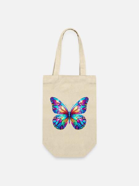 Schmetterling - Geschenkbeutel für Flaschen - Natur