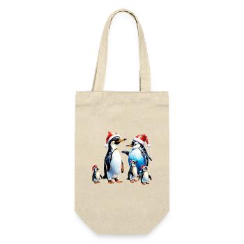 Cute Penguins - Gift Bag for Bottles - nature - Front