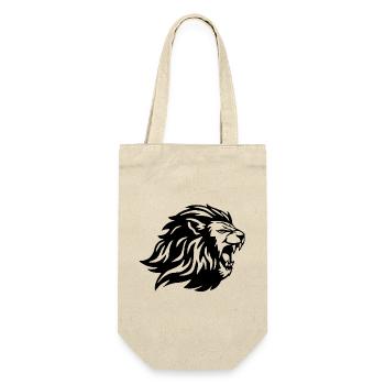 The King of the Animals (Black) - Gift Bag for Bottles - nature - Front