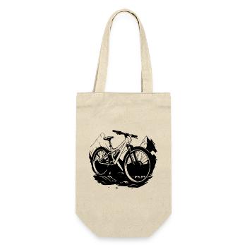 Mountain Bike Sketch - Gift Bag for Bottles - nature - Front