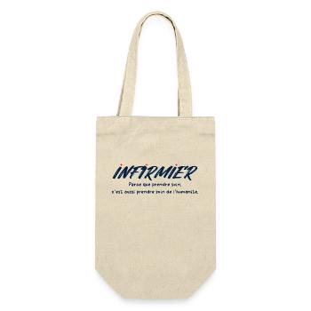 NURSE NURSE DOCTOR HUMOR DRÖLES T - Gift Bag for Bottles - nature - Front