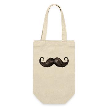 Vintage Moustache - Sac à bouteille - nature - Devant
