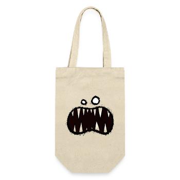 aaargh 02 Monstermaul - Geschenkbeutel für Flaschen - Natur - Vorne
