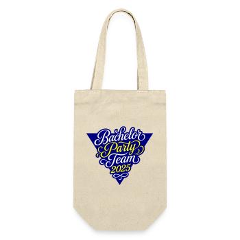 Bachelor Party Team 2025 - Gift Bag for Bottles - nature - Front