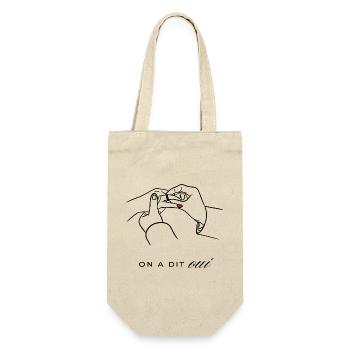 Visuel pour mariage Homme / Femme - On a dit ... - Sac à bouteille - nature - Devant