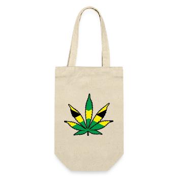 jamaican weed - Geschenkbeutel für Flaschen - Natur - Vorne