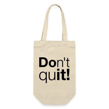 Motivation Don't quit do it - Gift Bag for Bottles - nature - Front
