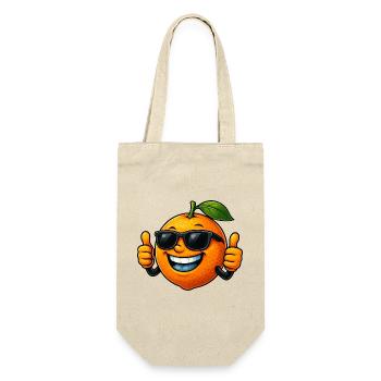 Cool Cute Orange Cartoon Summer Fruit - Gift Bag for Bottles - nature - Front