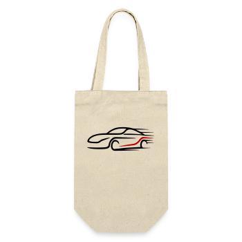 Voiture Turbo Logo Voiture de course - Sac à bouteille - nature - Devant