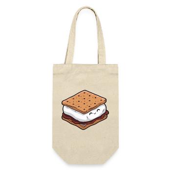 Süßes Smore - Geschenkbeutel für Flaschen - Natur - Vorne