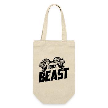 Gorilla Beast Motivation - Geschenkbeutel für Flaschen - Natur - Vorne