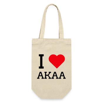 I love Akaa - Gift Bag for Bottles - nature - Front