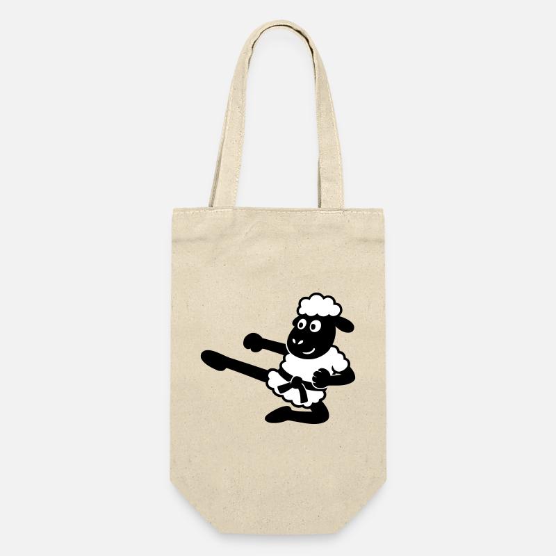 Karate Sheep - Gift Bag for Bottles - nature