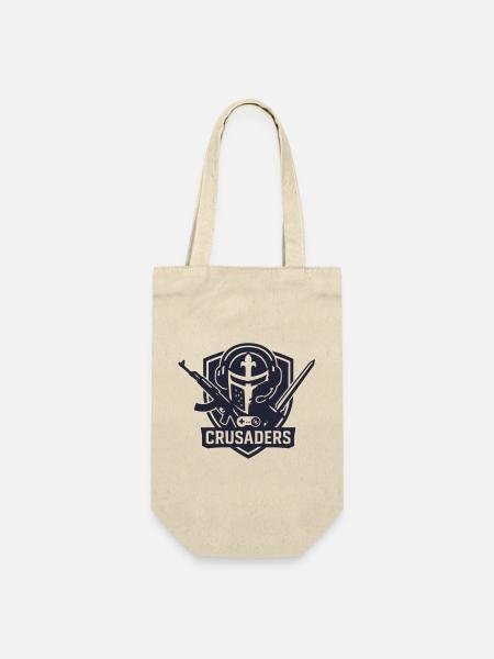 Crusaders_Logo_-_NavyBlue - Geschenkbeutel für Flaschen - Natur
