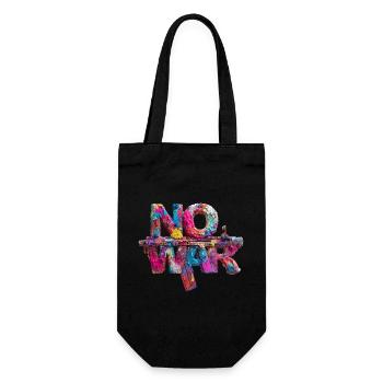 No War Colorful Gun Art - Geschenkbeutel für Flaschen - Schwarz - Vorne