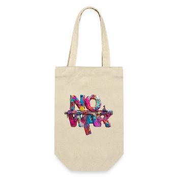 No War Colorful Gun Art - Gift Bag for Bottles - nature - Front