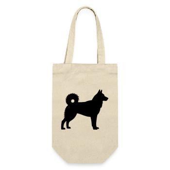 Husky dog silhouette - Gift Bag for Bottles - nature - Front