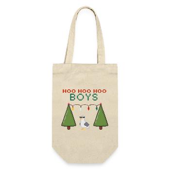 Pixel Seagull Christmas Boys - Gift Bag for Bottles - nature - Front