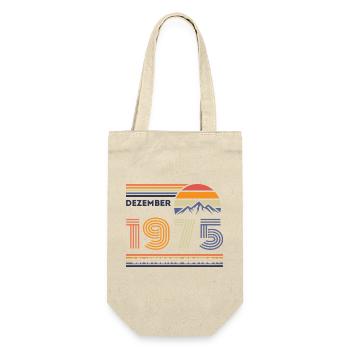 Vintage Birthday Limited – December 1975 - Gift Bag for Bottles - nature - Front