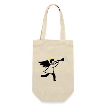 Angel with trumpet - Gift Bag for Bottles - nature - Front