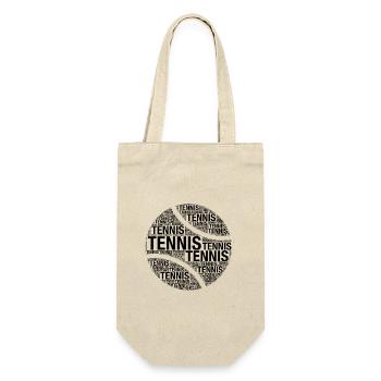 Conception de mots pour balle de tennis - Sac à bouteille - nature - Devant