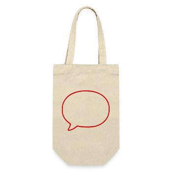 Personalize your own speech bubble comic - Gift Bag for Bottles - nature - Front
