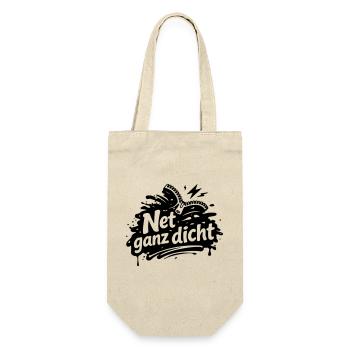 Net very tight - Gift Bag for Bottles - nature - Front