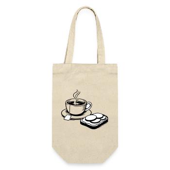 Tasse - Geschenkbeutel für Flaschen - Natur - Vorne
