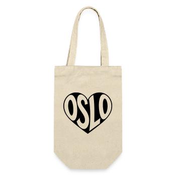 Oslo, Norway in the heart - Gift Bag for Bottles - nature - Front