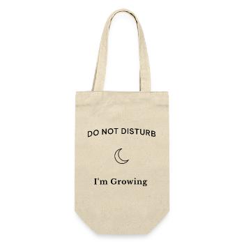 Do Not Disturb I'm Growing – Aesthetic Spruch - Gift Bag for Bottles - nature - Front