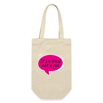 It’s a Dress Not a Yes Statement Design - Sac à bouteille - nature - Devant